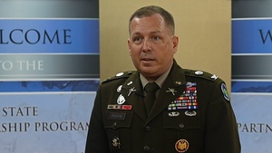 Interview: U.S. Army Col. Athony Passero, Army Acquisition Professional, gives remarks on the State Partnership Program during ACHOD 2026