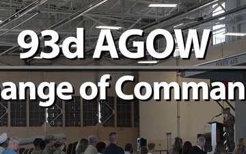 93d Air Ground Operation Wing Change of Command