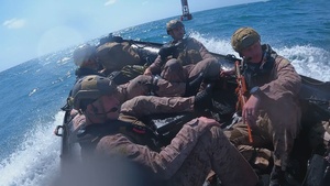 B-Roll: U.S. Marines with 1st Recon Bn. conduct amphibious reconnaissance skills training