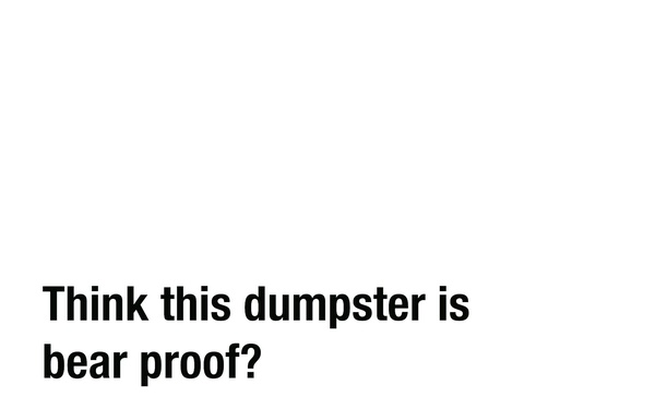JBER Wildlife Dumpster PSA