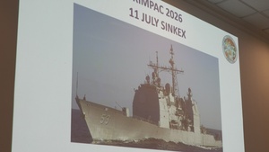 B-Roll: U.S., partner nations attend RIMPAC SINKEX brief