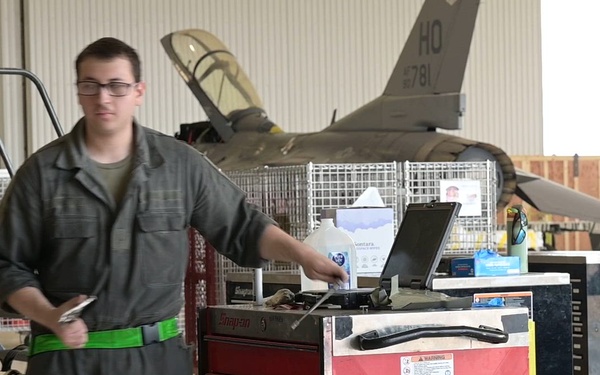 49 Component Maintenance Squadron Conducts Maintenance on F-16s