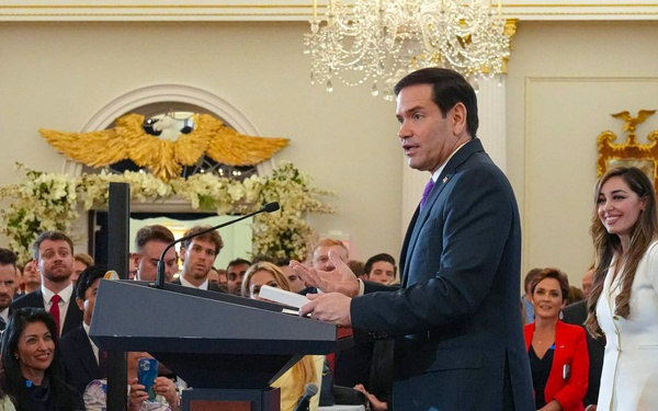 Secretary of State Marco Rubio at a Reception for the Consular Affairs Patriot Passport Launch