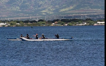 B-Roll: Service members compete in RIMPAC canoeing competition - Square