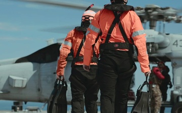 USS Mount Whitney, HSC-28 Conduct SAR Training in Baltic Sea