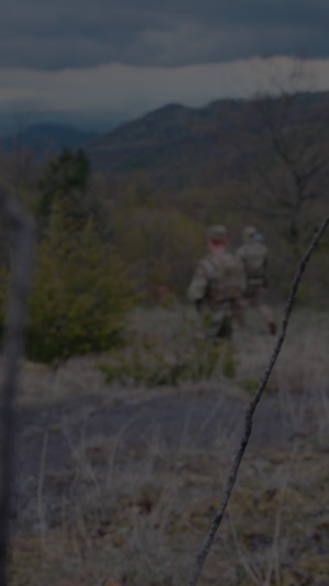 KFOR U.S. Army Soldiers conduct patrol along Administrative Boundary Line in Kosovo