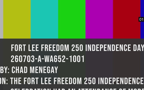 Fort Lee Freedom 250 Independence Day Celebration (B-Roll)