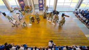 25th Infantry Division Band performs for students at Saint Joseph's Secondary School in Suva, Fiji,