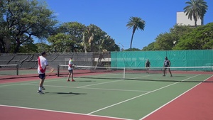 B-Roll: Service members compete during RIMPAC 2026 tennis tournament