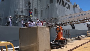 B-Roll: Italian Navy hosts lunch for allied partners