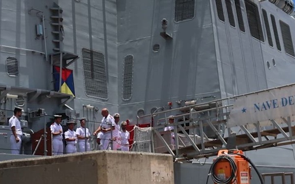 B-Roll: Italian Navy hosts lunch for allied partners
