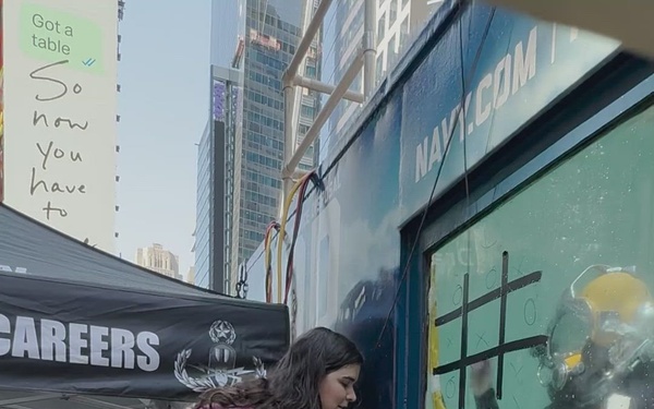 Navy Diver Outreach in Times Square