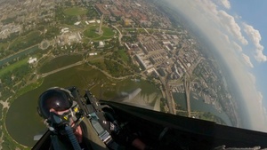Salute to America 250 from the F-22 Demonstration Team cockpit