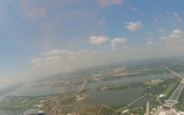 Salute to America 250 from the F-22 Demonstration Team cockpit