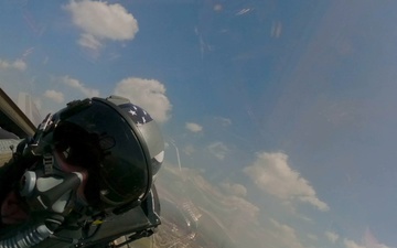 Salute to America 250 from the F-22 Demonstration Team cockpit