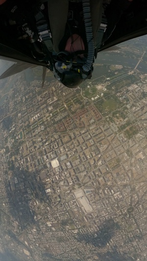 Salute to America 250 from the F-22 Demonstration Team cockpit