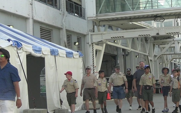 Ship Tours aboard USS Arlington (LPD 24) during INR 250
