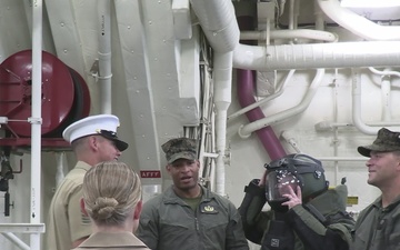 Senior Enlisted Leaders Visit USS Arlington