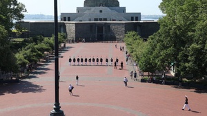 U.S. Marine Corps Silent Drill Platoon Perform at Liberty Island