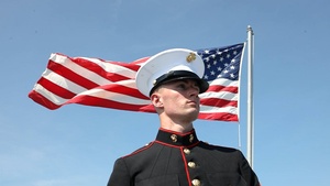 Silent Drill Platoon performs aboard the USS Arlington (LPD 24)