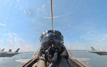 RNLAF F-35s from Luke AFB fly over NYC for America 250