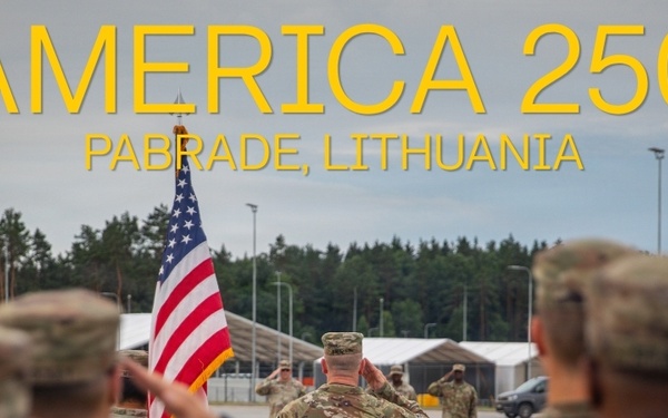 U.S., Lithuanian and German forces celebrate America 250 in Pabradė
