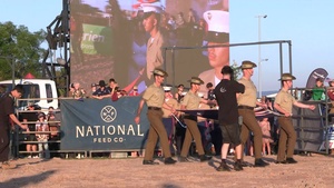 MRF-D Marines participate in the Top End Rodeo flag ceremony