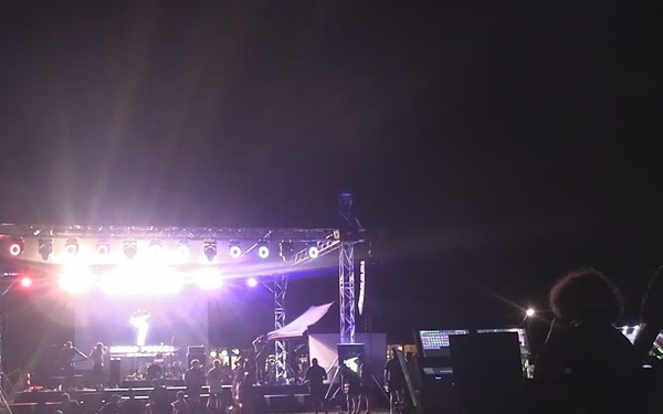 U.S. Marines with MRF-D attend Tyler Farr concert