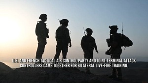 U.S. - French JTACs conduct live fire training