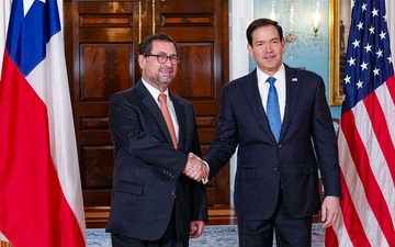 Secretary of State Marco Rubio meets with Chilean Foreign Minister Francisco Pérez Mackenna