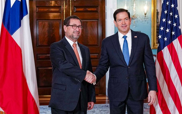 Secretary of State Marco Rubio meets with Chilean Foreign Minister Francisco Pérez Mackenna