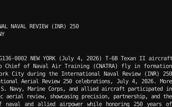 INR 250 T-6B TEXAN II FORMATION