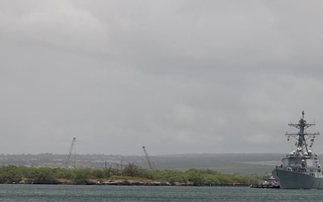 B-Roll: USS Daniel Inouye departs Pearl Harbor during RIMPAC 2026