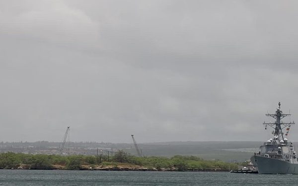 B-Roll: USS Daniel Inouye departs Pearl Harbor during RIMPAC 2026