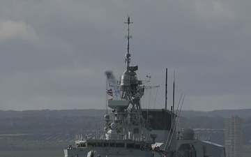 B-Roll: HMCS Ottawa departs Pearl Harbor to begin RIMPAC 2026 sea phase