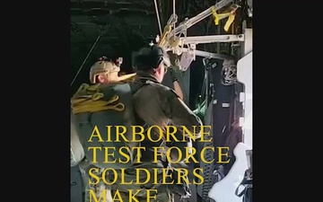 Airborne Test Force Soldiers make historic jump