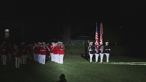 B-Roll: The Official United States Marine Corps Color Guard Friday Evening Parade
