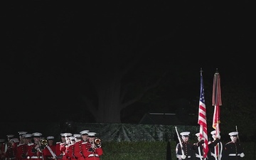B-Roll: The Official United States Marine Corps Color Guard Friday Evening Parade