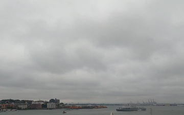 Nimitz Departs New York Harbor