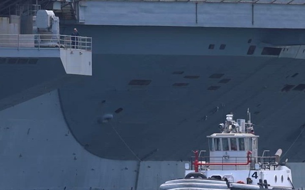 B-Roll: USS Theodore Roosevelt departs Pearl Harbor during RIMPAC 2026