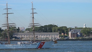 B-Roll: USCGC Eagle Departure Sail 250 New York