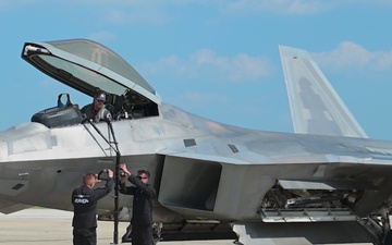 F-22 Raptor Demo Team arrives for Freedom 250 celebration