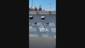 USS Arlington (LPD 24) Departs INR 250