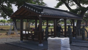 B-Roll: ROK Navy helps Seabees build pergola during RIMPAC 2026