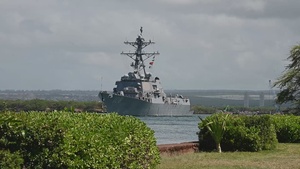 B-Roll: USS Wayne E. Meyer departs Pearl Harbor to begin RIMPAC 2026 sea phase