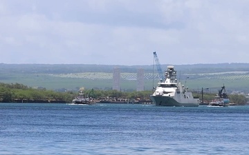 B-Roll: ARM Juarez departs Pearl Harbor to begin RIMPAC 2026 sea phase