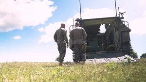 U.S. Marines discuss assault amphibious vehicle operations during Exercise Sea Breeze 26