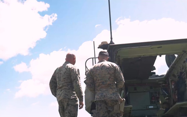U.S. Marines discuss assault amphibious vehicle operations during Exercise Sea Breeze 26