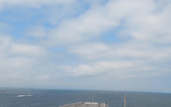 USS Nimitz Arrives at Naval Station Norfolk