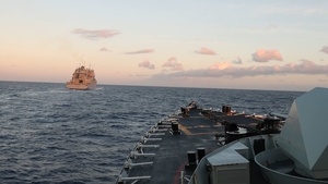 B-Roll: HMCS Ottawa conducts a replenishment at sea during RIMPAC 2026 sea phase